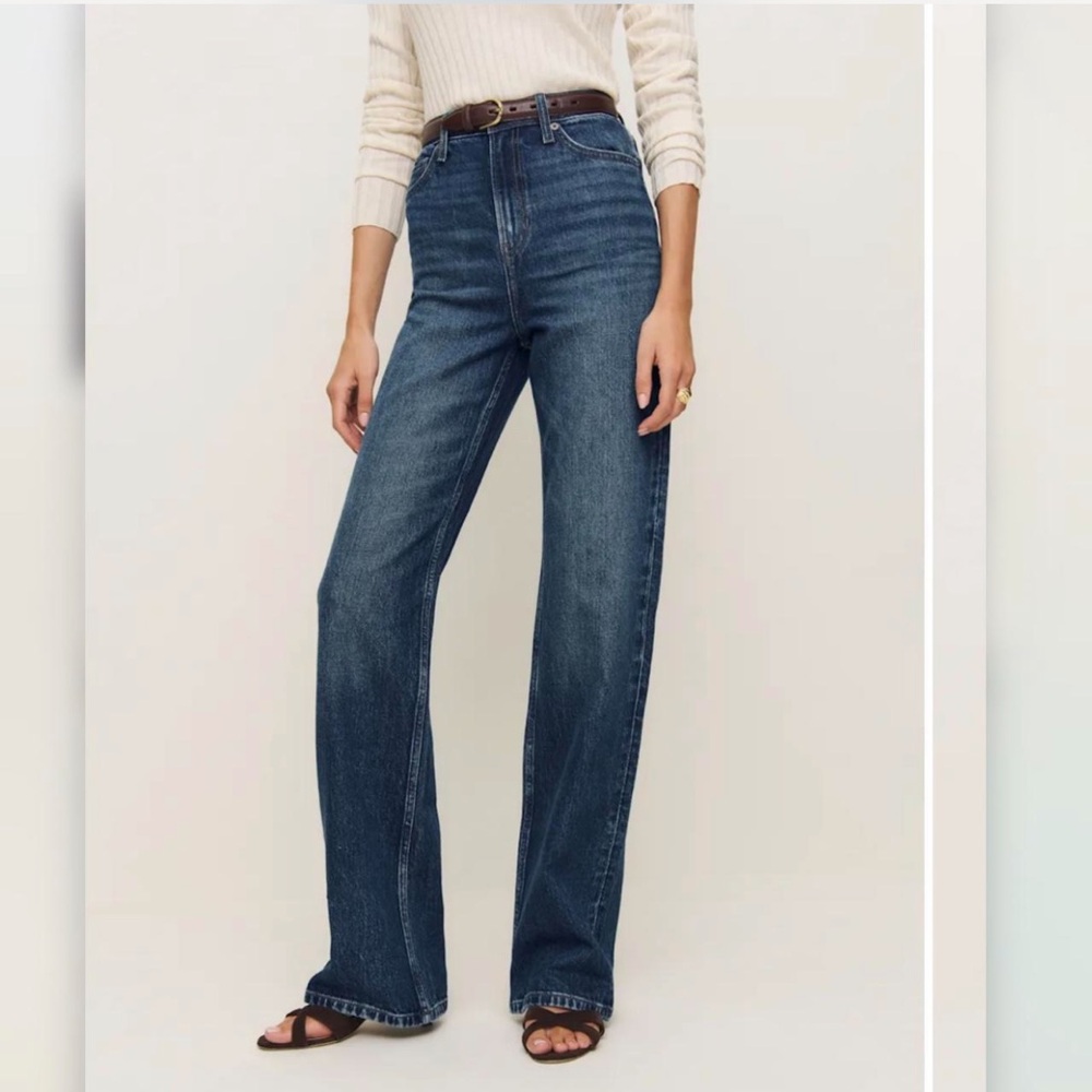 Reformation Wilder Stretch High Rise Wide Leg Jeans